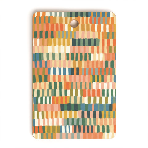 Gigi Rosado Pastel Mosaic 2 Cutting Board Rectangle