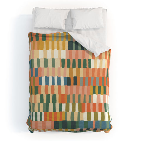 Gigi Rosado Pastel Mosaic 2 Duvet Cover