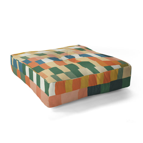 Gigi Rosado Pastel Mosaic 2 Floor Pillow Square