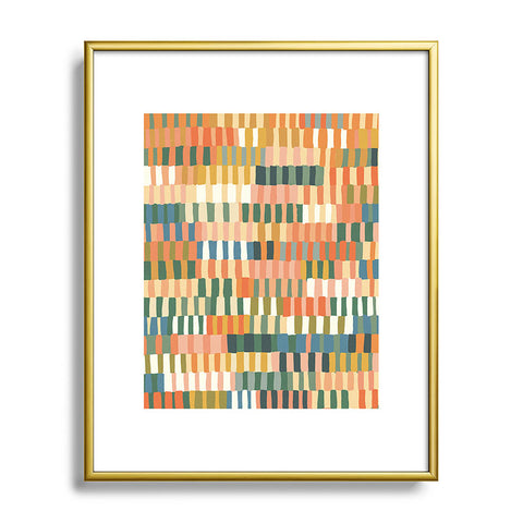 Gigi Rosado Pastel Mosaic 2 Metal Framed Art Print