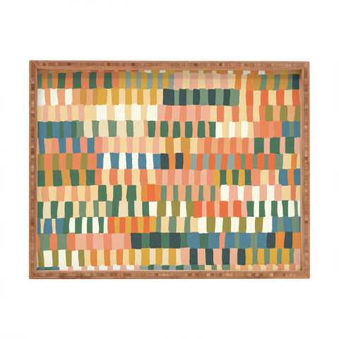 Gigi Rosado Pastel Mosaic 2 Rectangular Tray