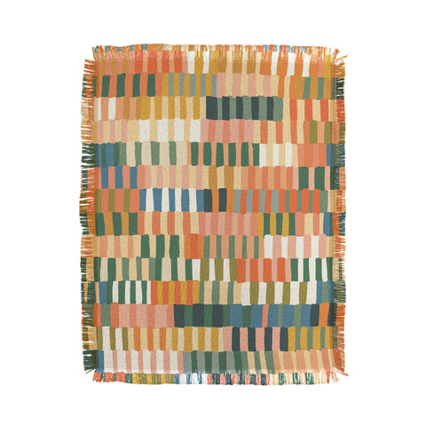 Gigi Rosado Pastel Mosaic 2 Throw Blanket