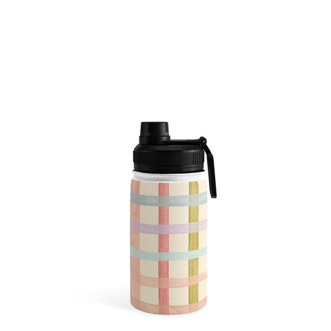 Gigi Rosado Pastel plaid I Water Bottle