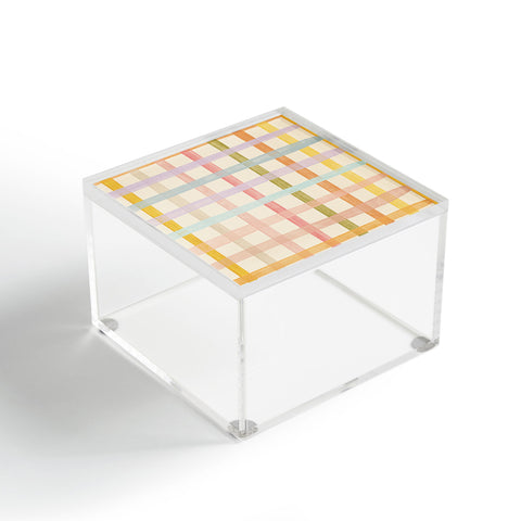 Gigi Rosado Pastel plaid I Acrylic Box
