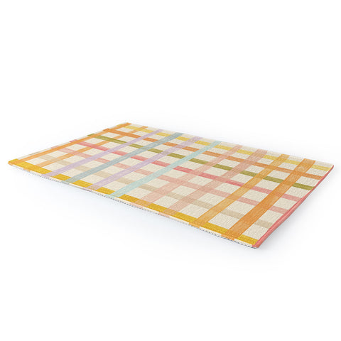 Gigi Rosado Pastel plaid I Area Rug