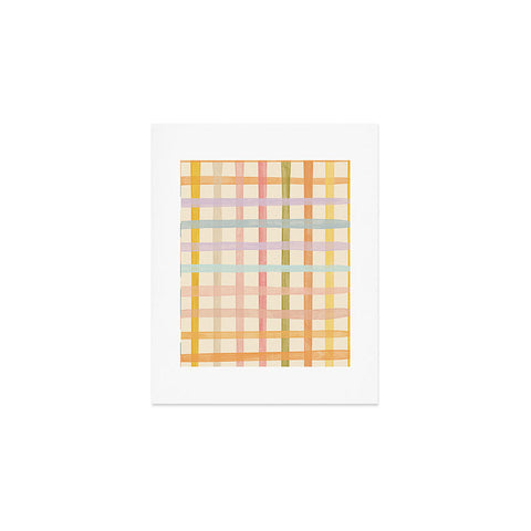 Gigi Rosado Pastel plaid I Art Print