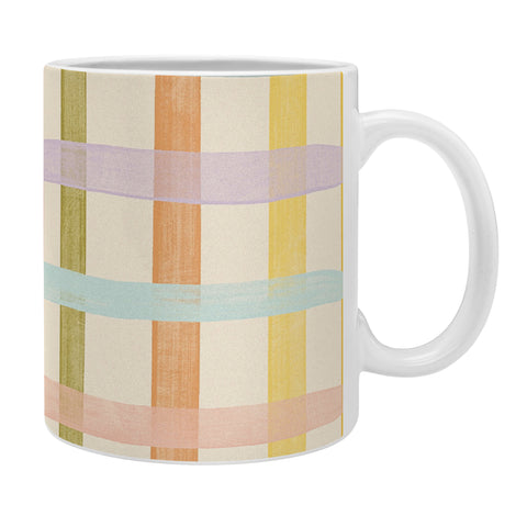 Gigi Rosado Pastel plaid I Coffee Mug