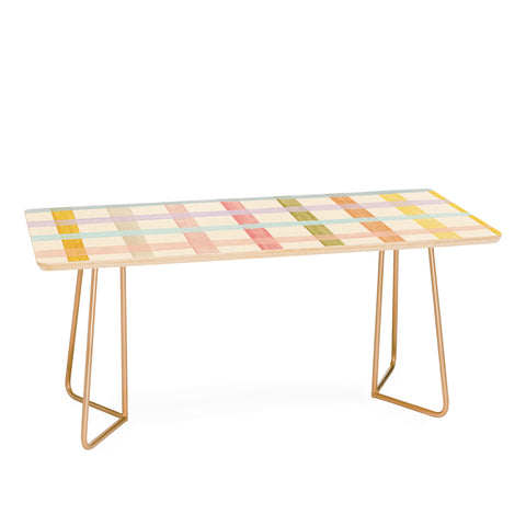 Gigi Rosado Pastel plaid I Coffee Table