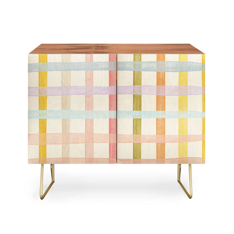 Gigi Rosado Pastel plaid I Credenza