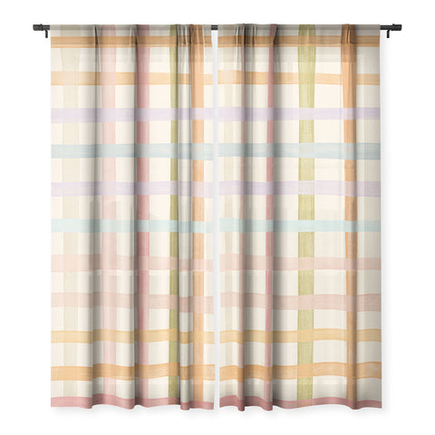 Gigi Rosado Pastel plaid I Sheer Non Repeat