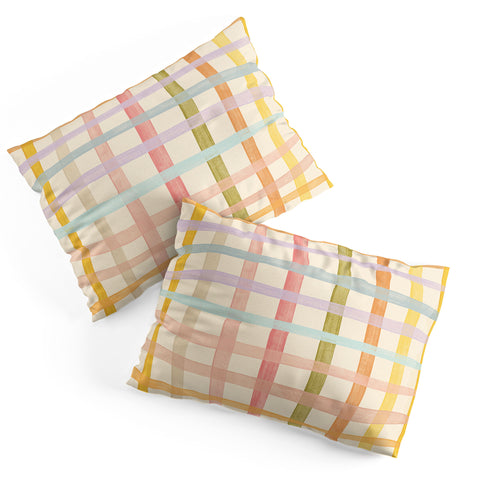 Gigi Rosado Pastel plaid I Pillow Shams