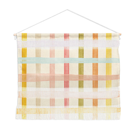 Gigi Rosado Pastel plaid I Wall Hanging Landscape