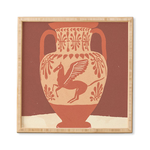 Gigi Rosado Pegasus vase Framed Wall Art