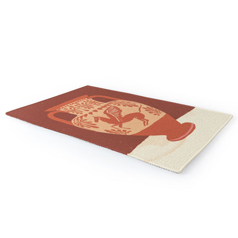 Gigi Rosado Pegasus vase Area Rug