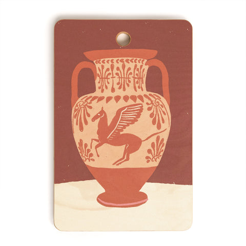 Gigi Rosado Pegasus vase Cutting Board Rectangle
