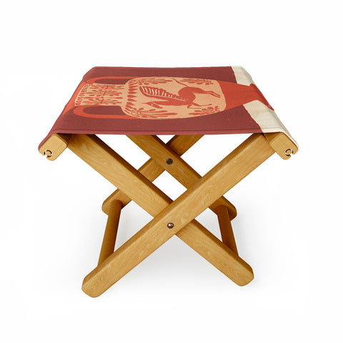Gigi Rosado Pegasus vase Folding Stool