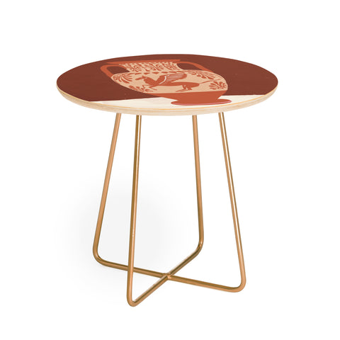 Gigi Rosado Pegasus vase Round Side Table