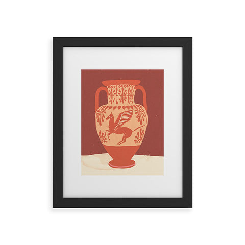 Gigi Rosado Pegasus vase Framed Art Print