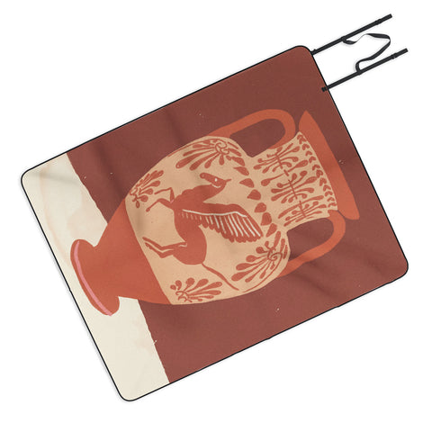 Gigi Rosado Pegasus vase Picnic Blanket