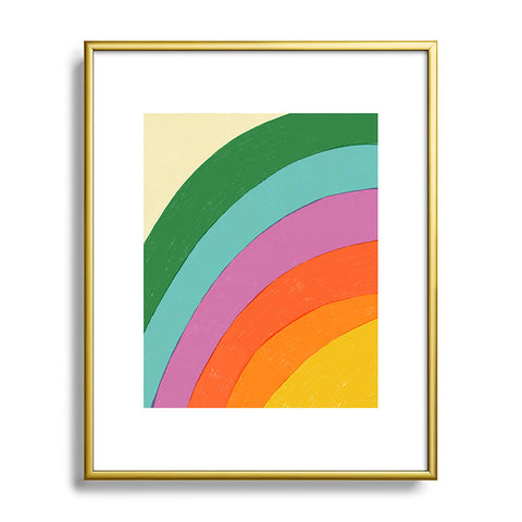 Gigi Rosado Rainbow IV Metal Framed Art Print