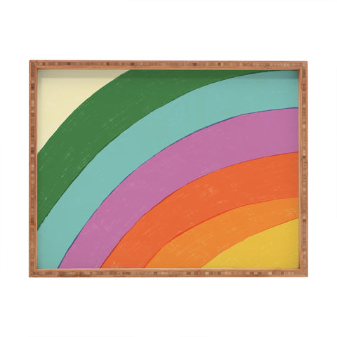 Gigi Rosado Rainbow IV Rectangular Tray
