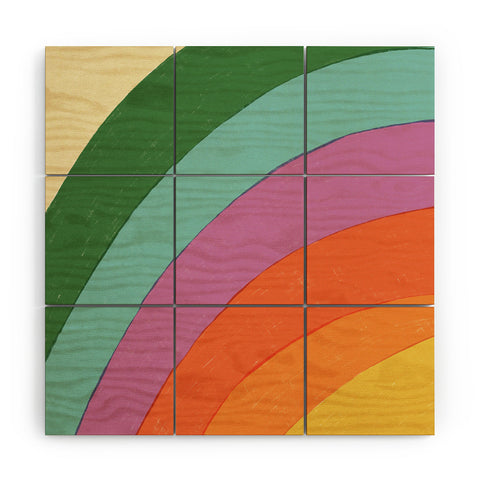 Gigi Rosado Rainbow IV Wood Wall Mural