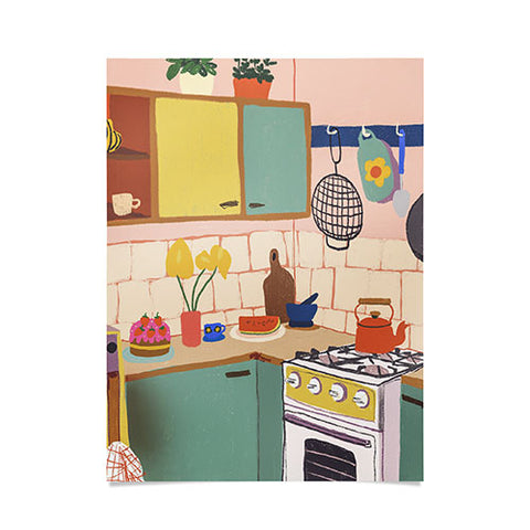 Gigi Rosado Retro kitchen Poster