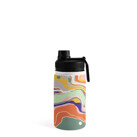 Gigi Rosado Retro marble 1 Water Bottle