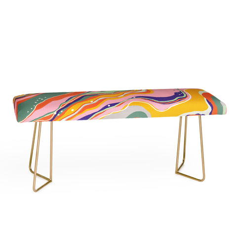 Gigi Rosado Retro marble 1 Bench
