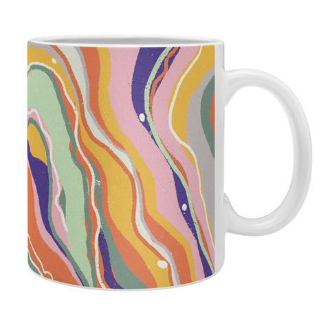 Gigi Rosado Retro marble 1 Coffee Mug