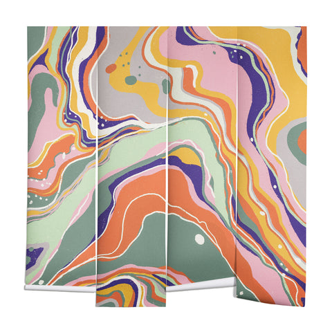 Gigi Rosado Retro marble 1 Wall Mural