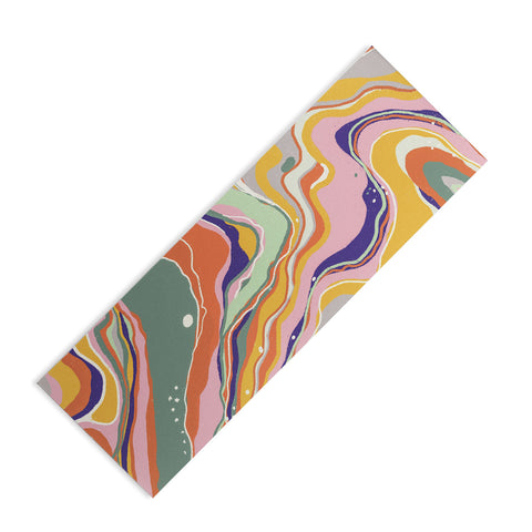 Gigi Rosado Retro marble 1 Yoga Mat