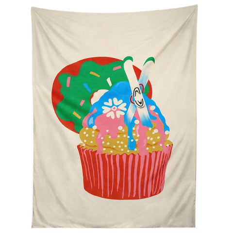 Gigi Rosado Ski cupcake Tapestry