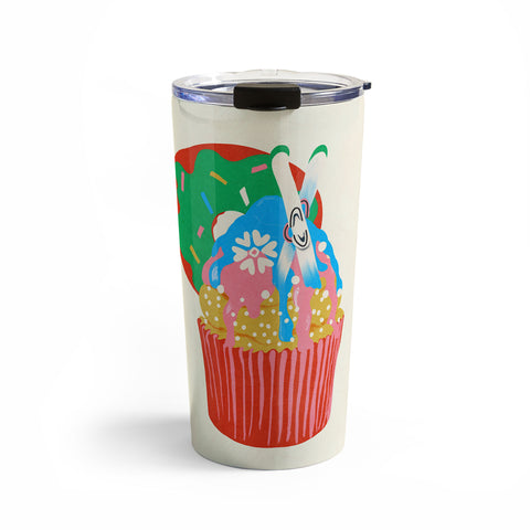 Gigi Rosado Ski cupcake Travel Mug