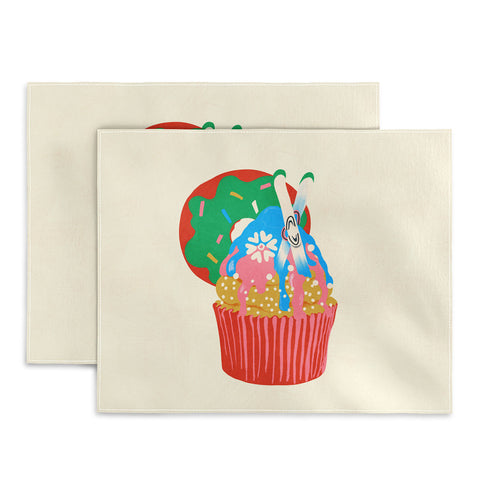 Gigi Rosado Ski cupcake Placemat