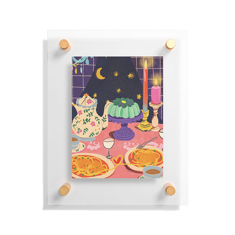 Gigi Rosado Spaghetti dinner date Floating Acrylic Print