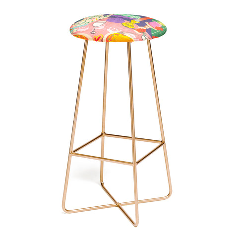 Gigi Rosado Spaghetti dinner date Bar Stool