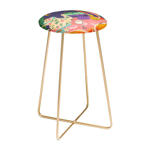 Gigi Rosado Spaghetti dinner date Counter Stool