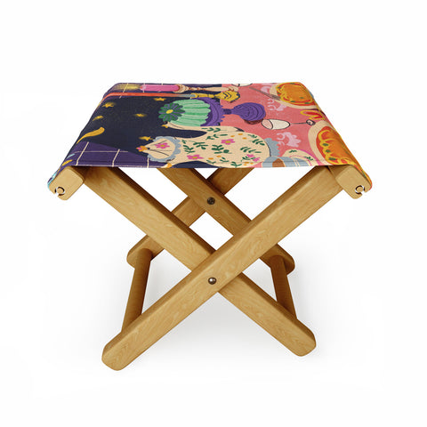 Gigi Rosado Spaghetti dinner date Folding Stool
