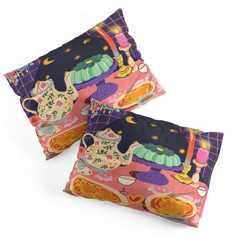 Gigi Rosado Spaghetti dinner date Pillow Shams