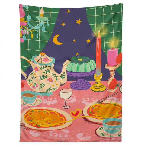 Gigi Rosado Spaghetti dinner date Tapestry