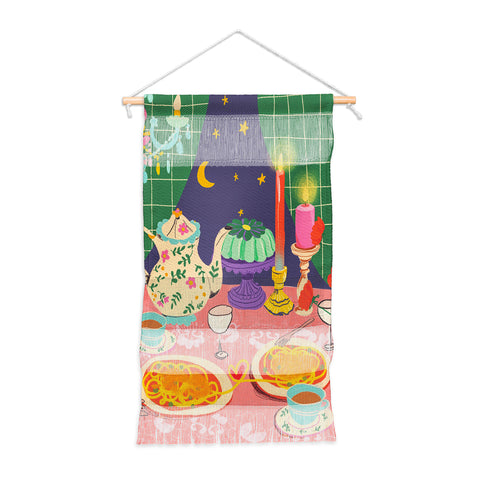 Gigi Rosado Spaghetti dinner date Wall Hanging Portrait