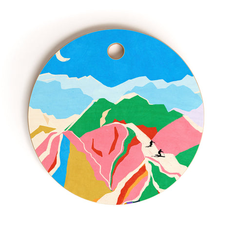 Gigi Rosado Summit dreams Cutting Board Round