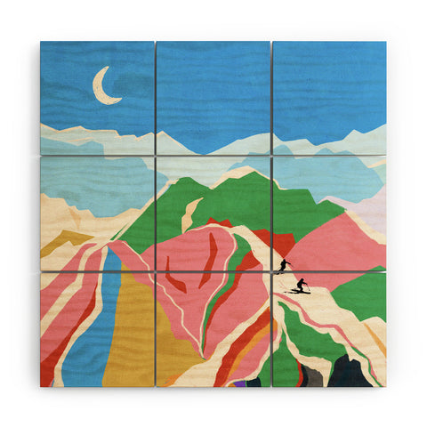Gigi Rosado Summit dreams Wood Wall Mural