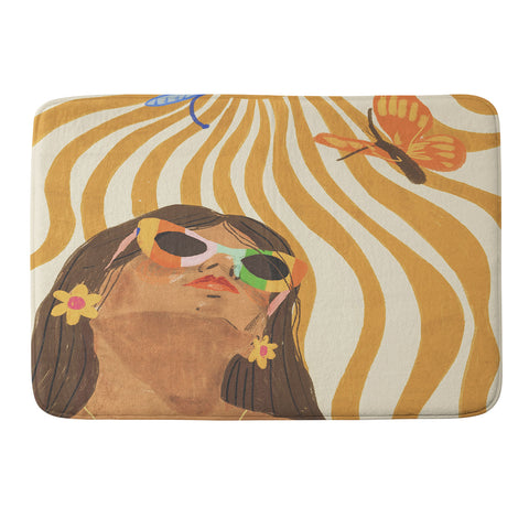 Gigi Rosado Sun woman Memory Foam Bath Mat