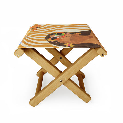 Gigi Rosado Sun woman Folding Stool