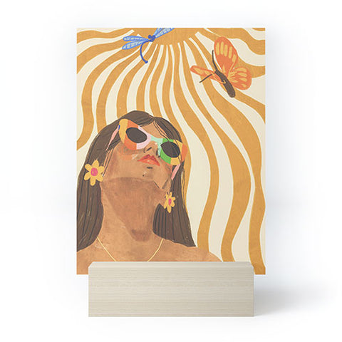 Gigi Rosado Sun woman Mini Art Print
