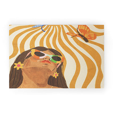 Gigi Rosado Sun woman Welcome Mat