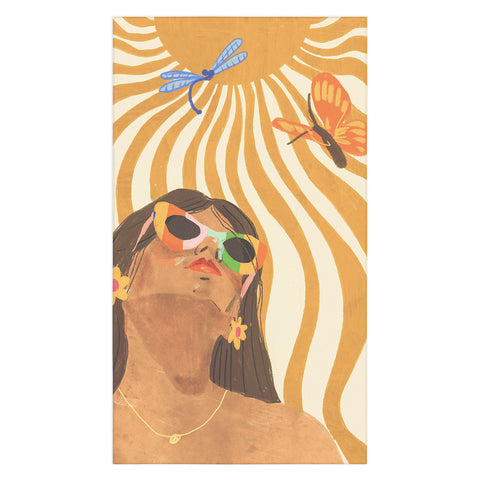 Gigi Rosado Sun woman Tablecloth