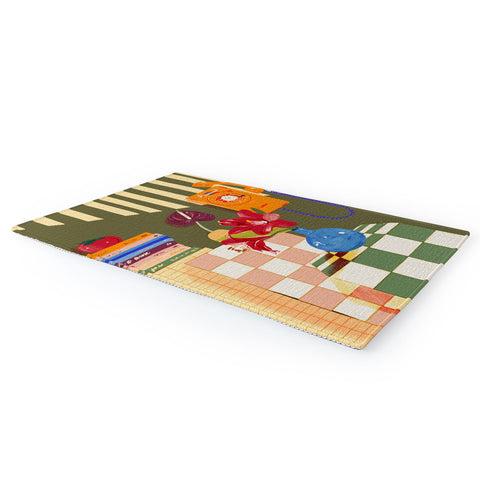 Gigi Rosado Telephone still life Area Rug